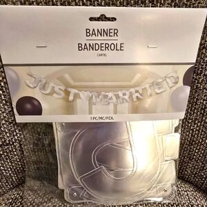 NEW Just Married letter banner